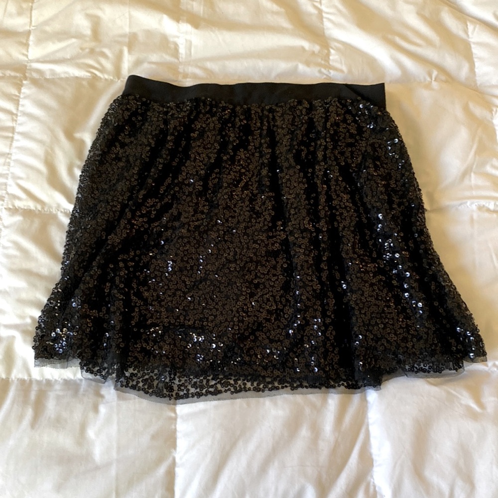 Sequined mini skirt